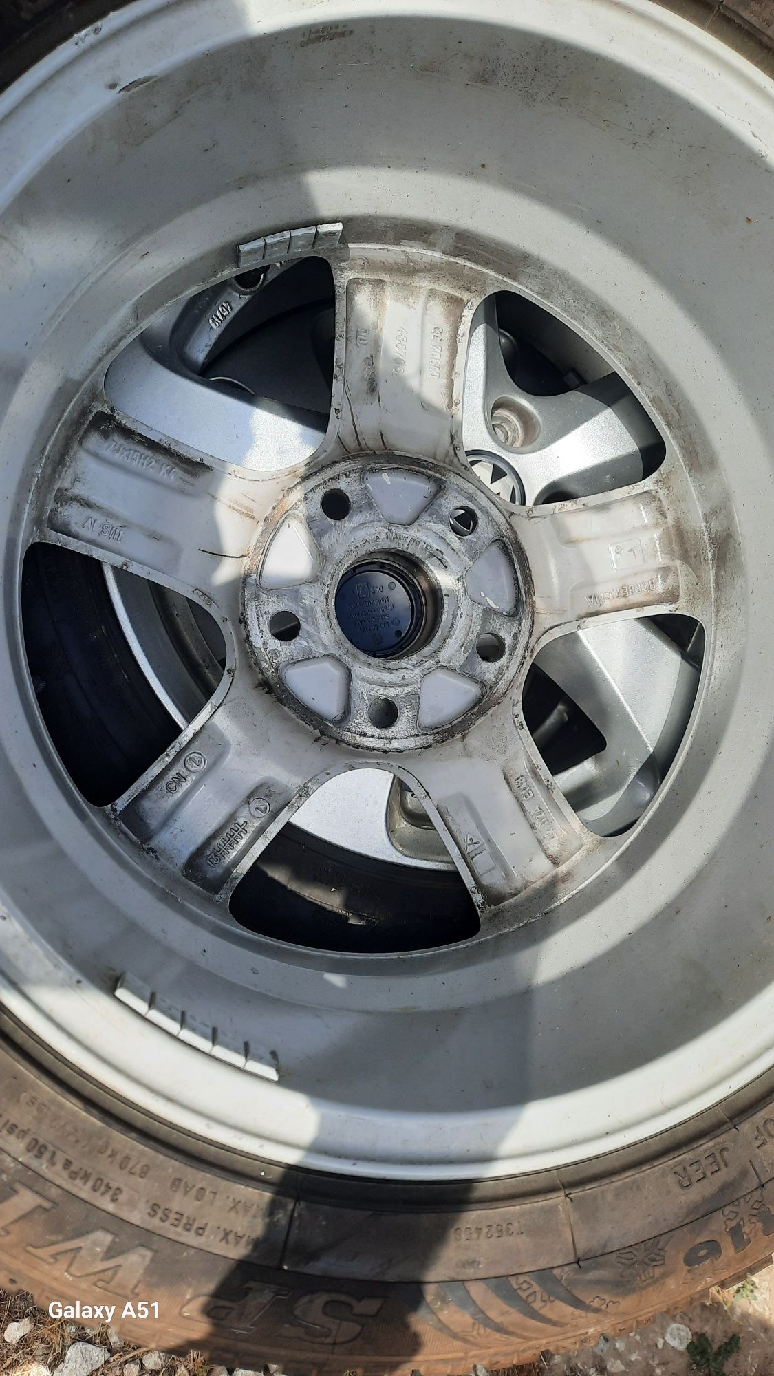 Ляти джанти с гуми 5×112,16цола, фолксваген
