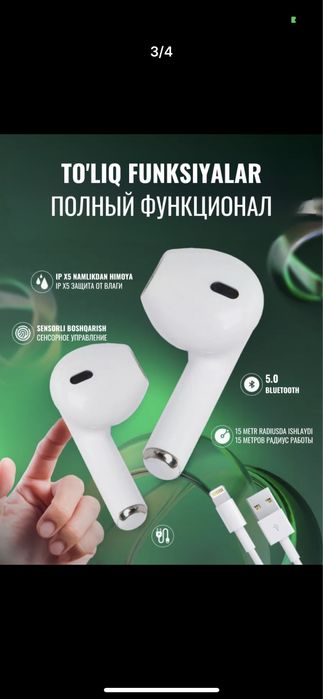 Pro 4 simsiz naushnik Iphone va andiroid uchun