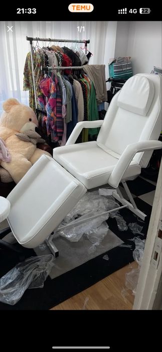 Fotoliu pentru masaj cu scaunel