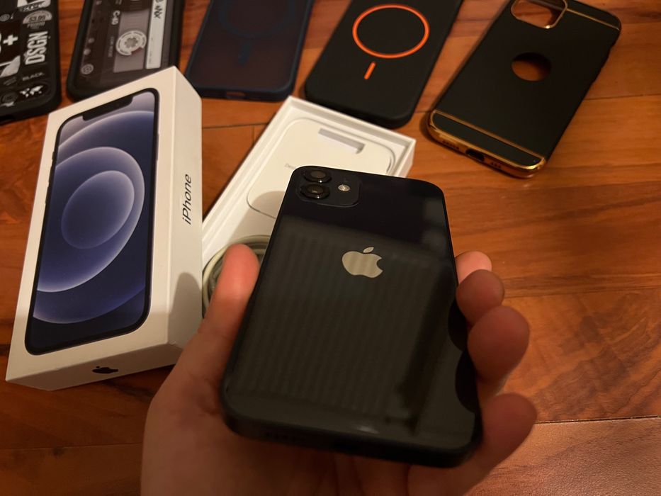 iPhone 12 Black 128GB Impecabil Full Box + Accesorii