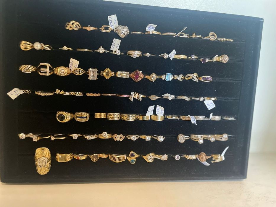 Inele diferite modele deosebite aur 14 k(tec)