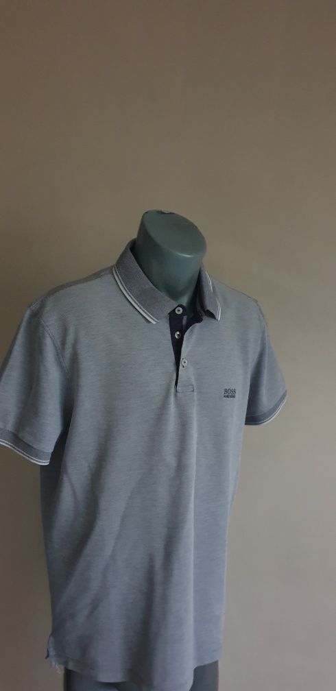 Hugo Boss  Pique Pima Cotton Regular Fit  XL - 2XL  ОРИГИНАЛ! Мъжка Те
