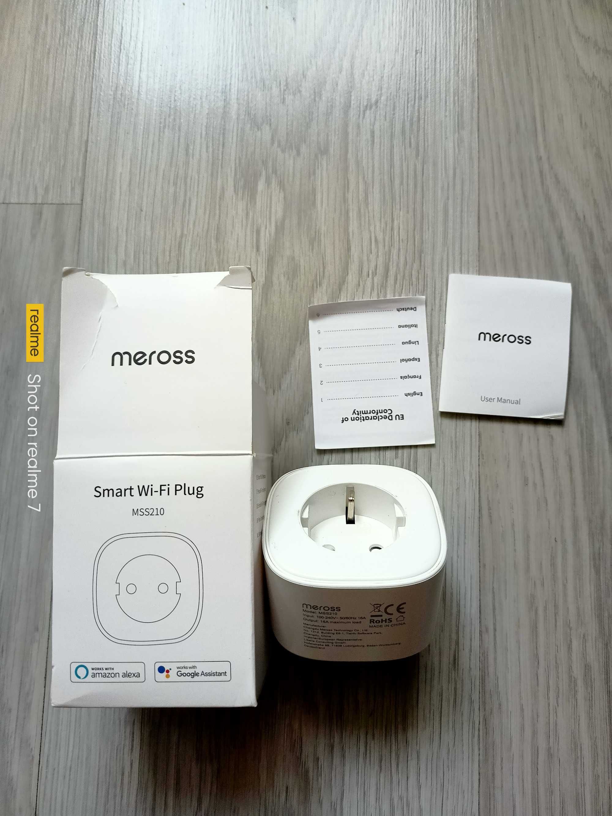 Meross Smart Wi-Fi Plug - Wi-Fi контакт за безжично управление