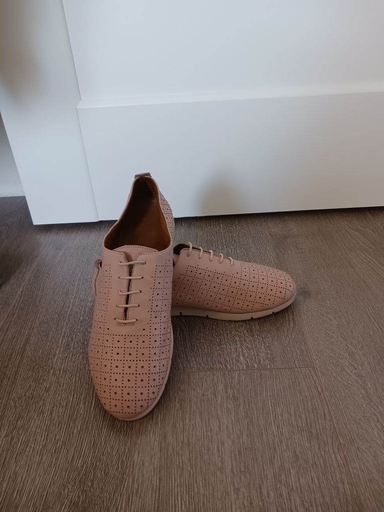 Pantofi piele perforata Enzo Bertini