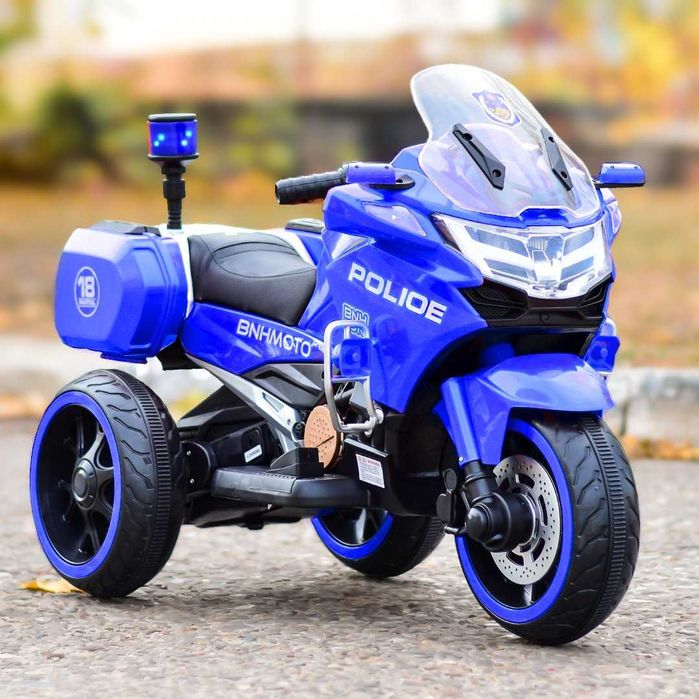 Motocicleta cu 3 roti, POLICE BJML5188 60W, 6V cu scaun tapitat