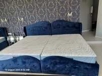 Pat matrimonial  280 latime/200 lungime cu saltele premium Magniflex