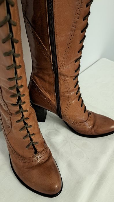 Cizme 39 Progetto piele coniac