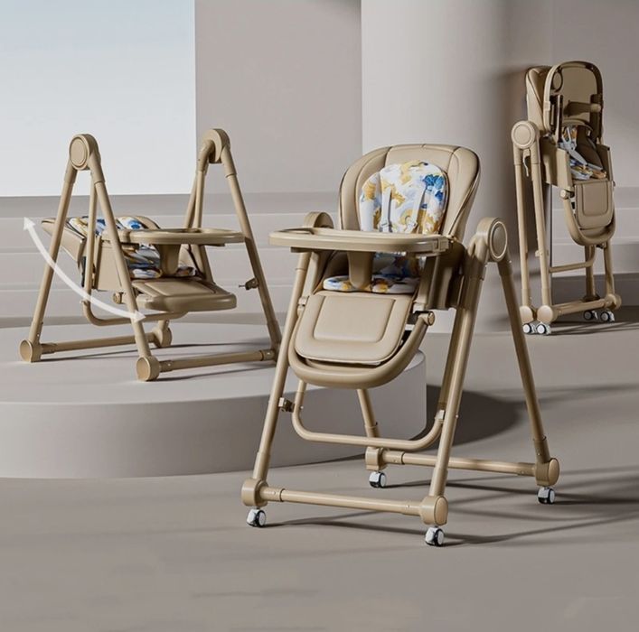 KIDILO original Стульчик для кормления 3 в 1 шезлонг качелями