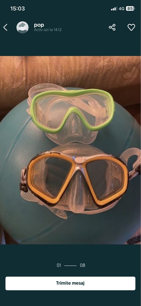 Ochelari inot originali scufundari snorkeling pt copii si adulti