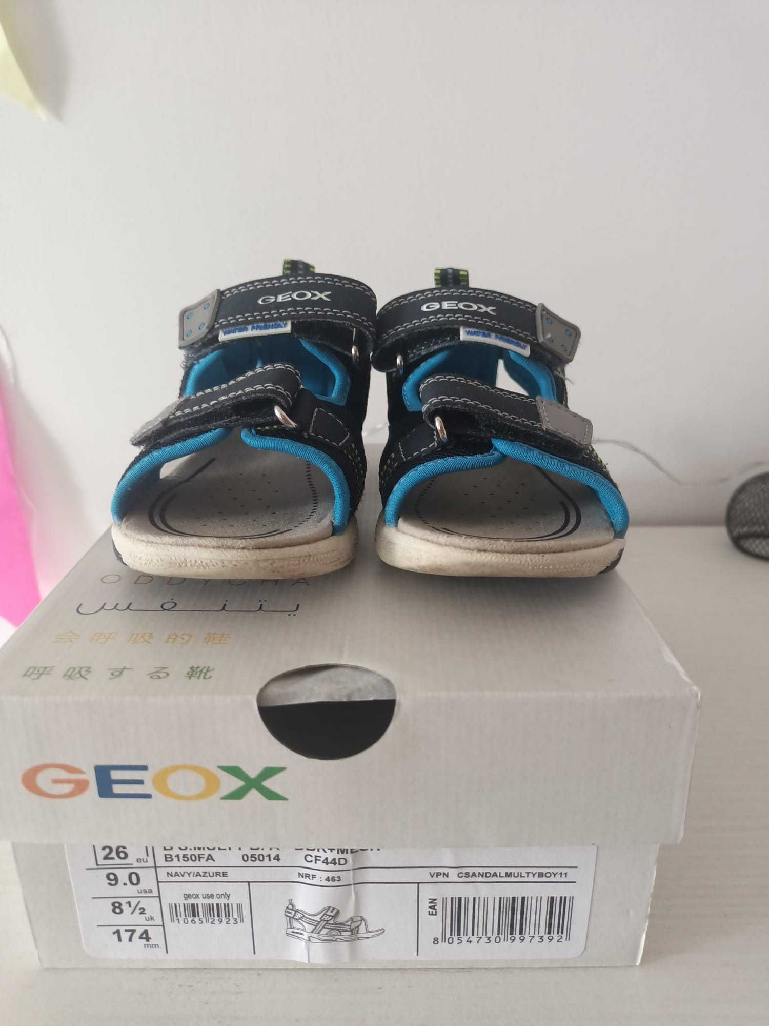 Sandale băieți Geox, mărimea 26, 17.4 cm lungime