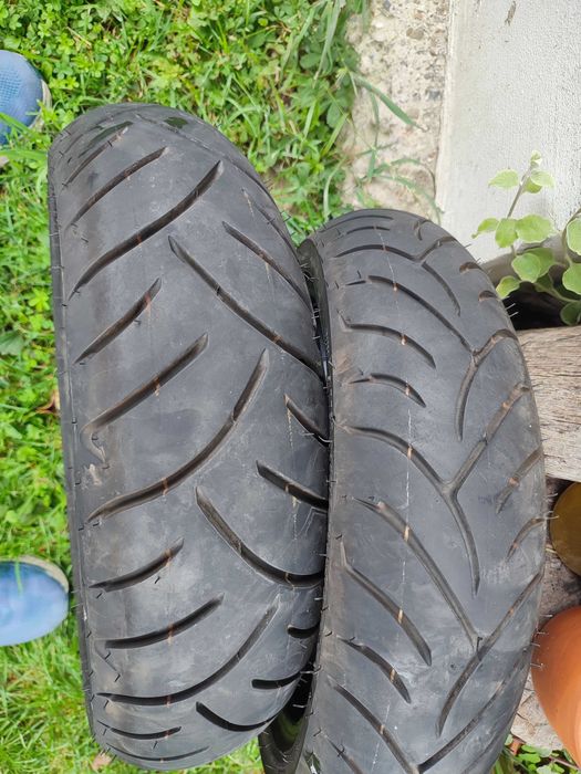 Set anvelope Dunlop Scoot Smart L 130 și 110/70/13 , DOT 2024, 673 km