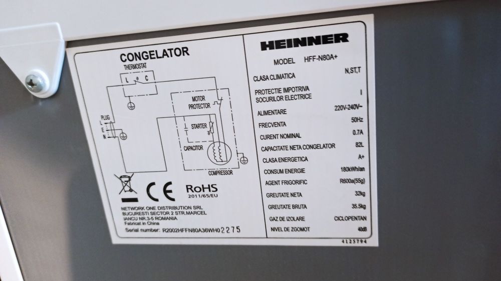 Congelator Heinner 3 sertare