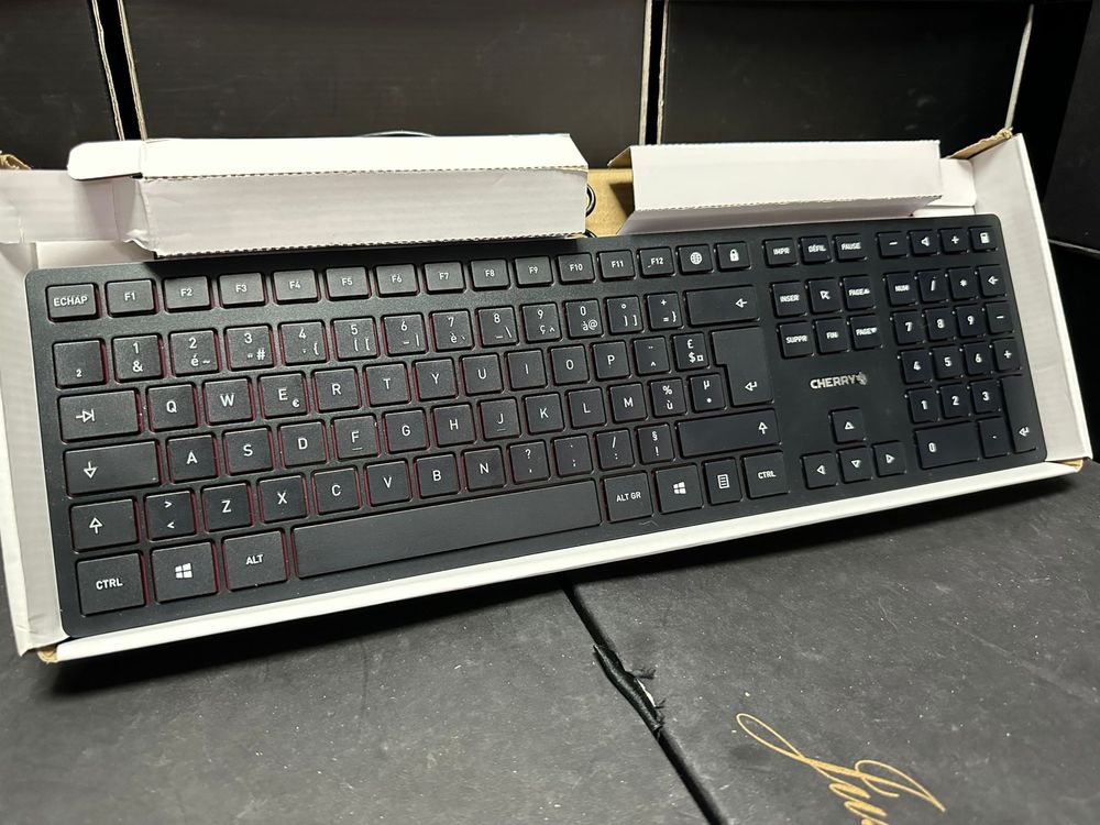 Tastatura clasic CHERRY KC 6000 Slim, negru