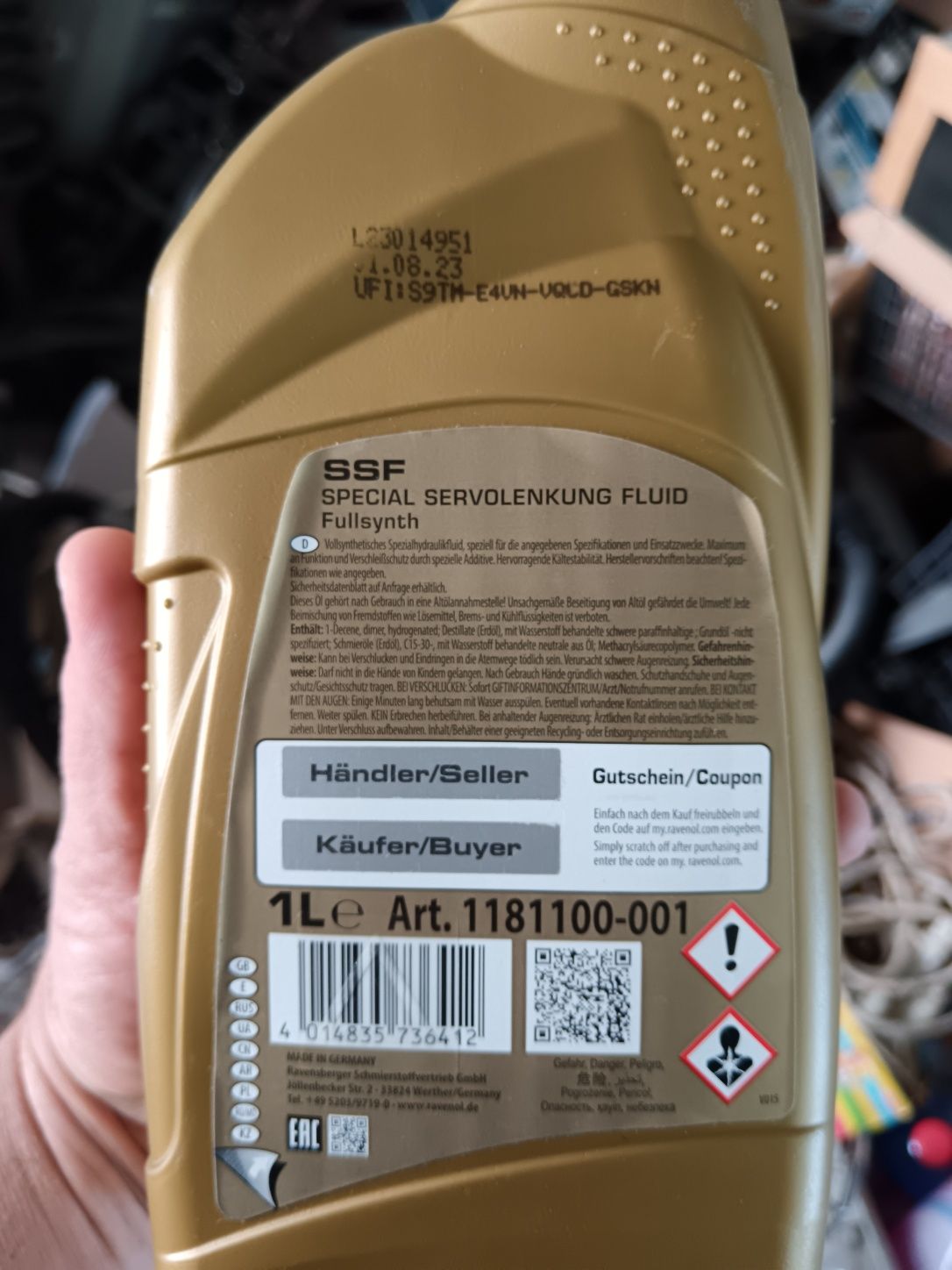 RAVENOL SSF Хидравлично масло