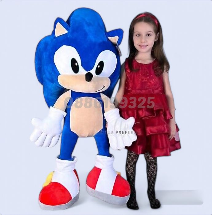 Голяма плюшена играчка Соник Sonic, Плюшен Соник 20-120см