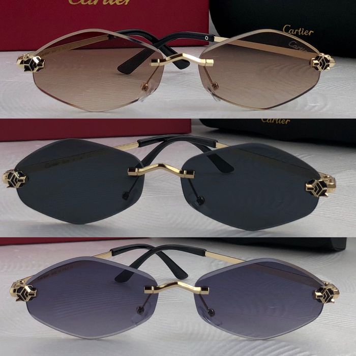 Cartier Panthere  ochelari pentru femei cu romburi 3 culori
