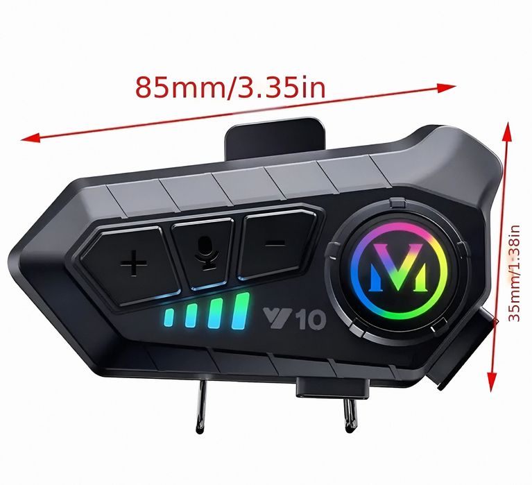 Intercomunicare Bluetooth V10 pentru motocicletă și scuter
