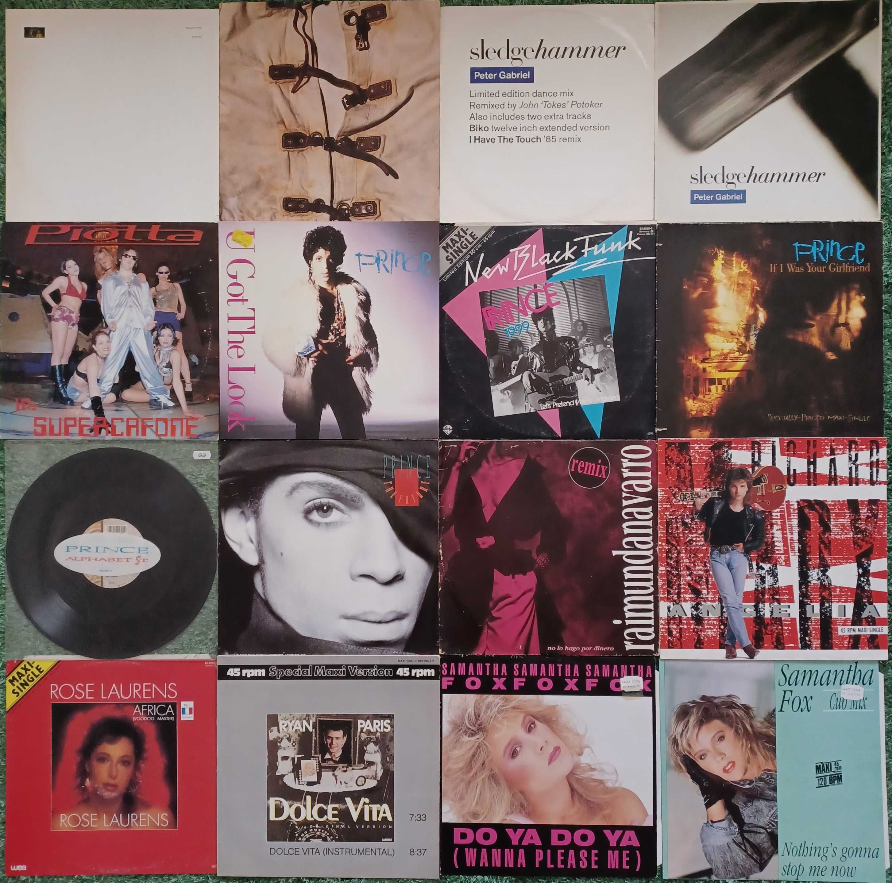 Discuri vinil maxi-single David Bowie, Freddie Mercury, Kiss, Prince