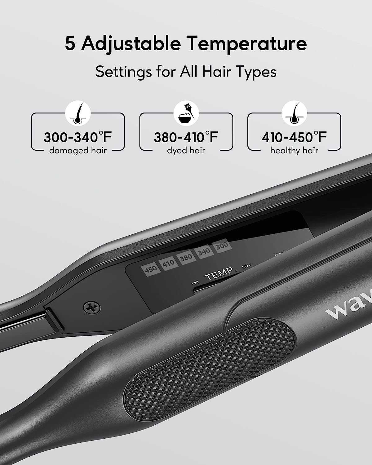 Преса за брада и коса с тънки плочи 0,75 см от Stylocks QY1088