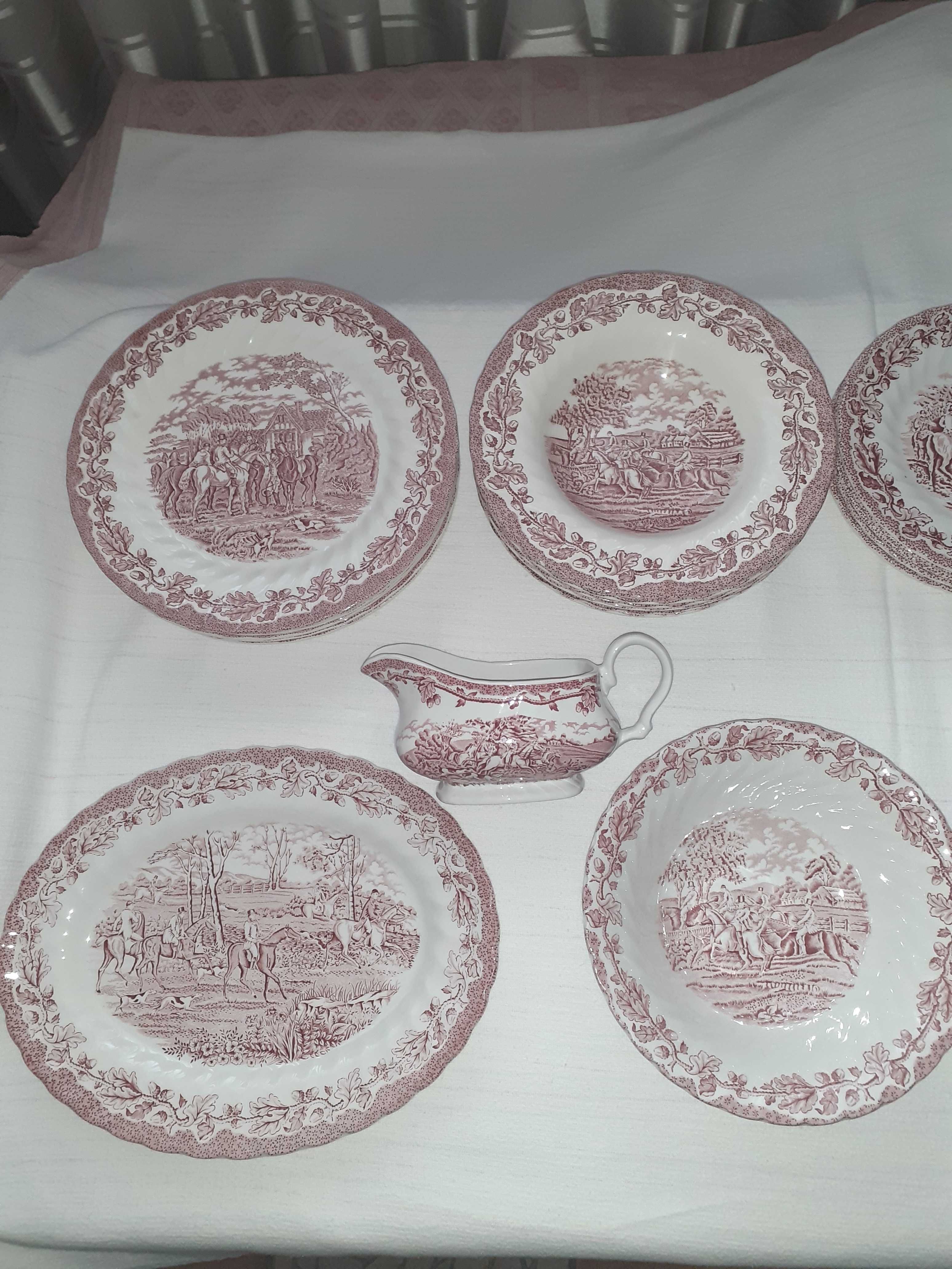 set serviciu de masa portelan englezesc Myotts Country Life 6 persoane