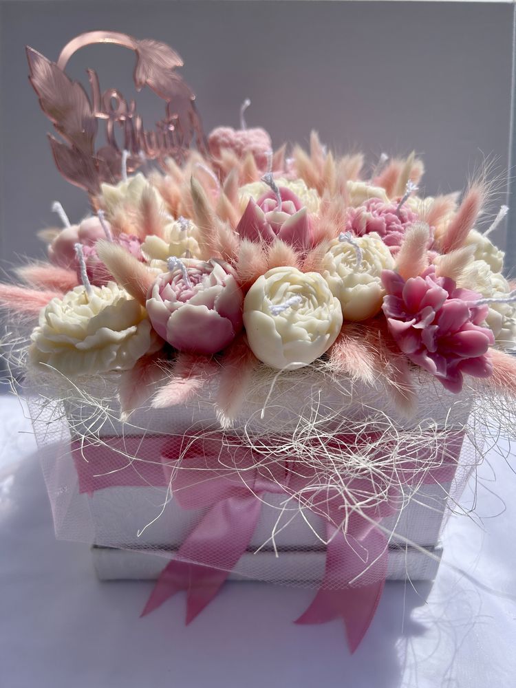 Aranjament floral din ceara parfumata!