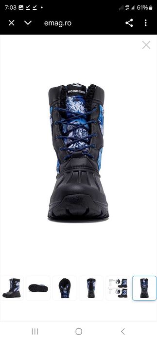 Ghete HOBIBEAR, Impermeabile, Blana, Rosu si Gri  sau , Negru/Albastru