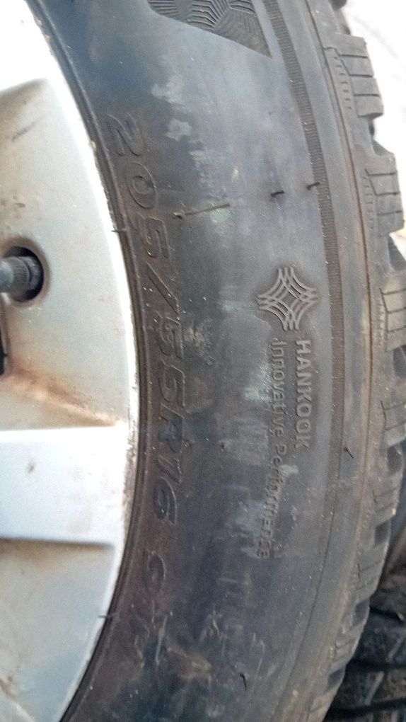 Jante mercedes, vw 5x112 16 anvelope M+S 205 55 16 dot 2022