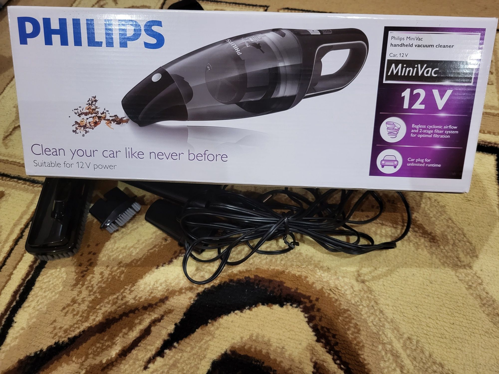 Прахосмукачка за кола 12v Phillips Mini Vac