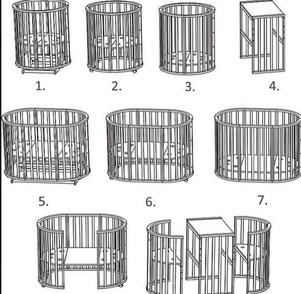 Трансформер кроватка