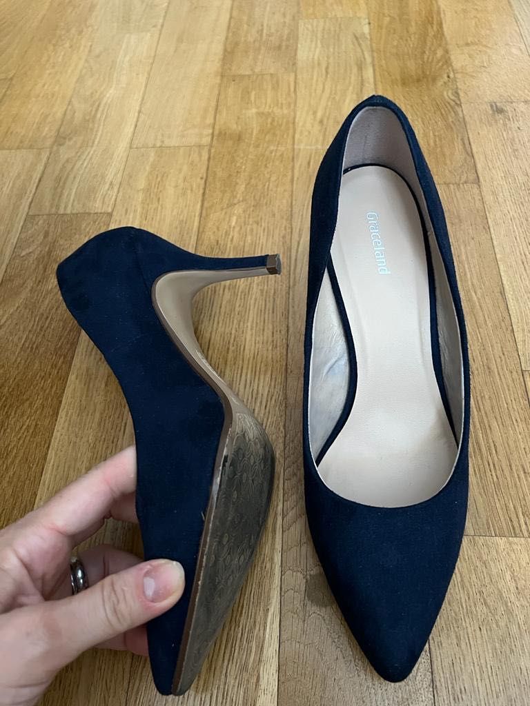 Pantofi stiletto bleumarin Deichmann