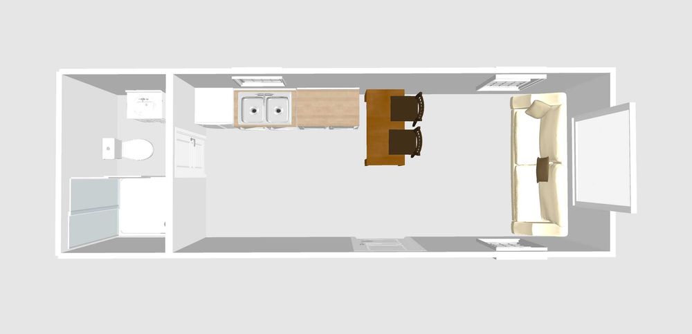 Casa mobilă tip „Tiny House” din lemn