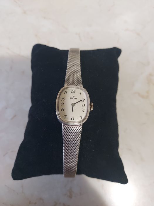 Ceas vintage germany Ancre argint masiv 835,mecanic,17 rubine,deosebit