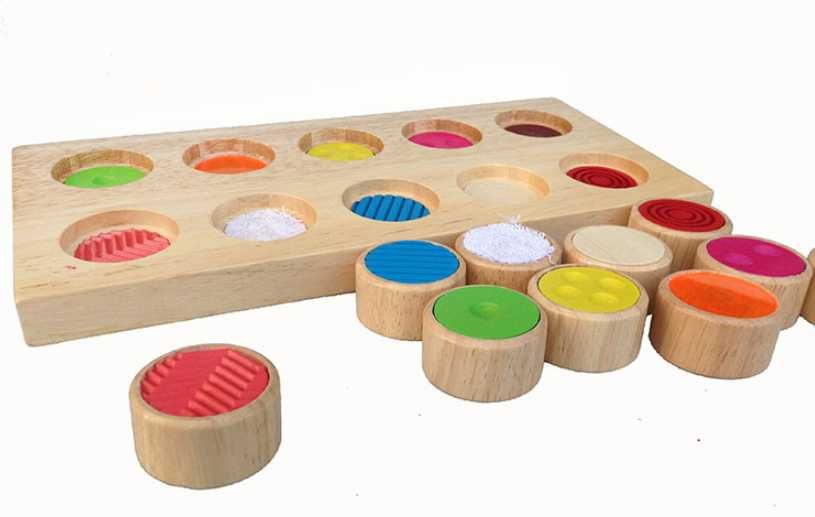 GOKI MEMO Дървен сортер по метод Монтесори за сензорика и око - ръка