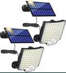 Соларни LED прожектори с датчик за движение – комплект от 2 броя
