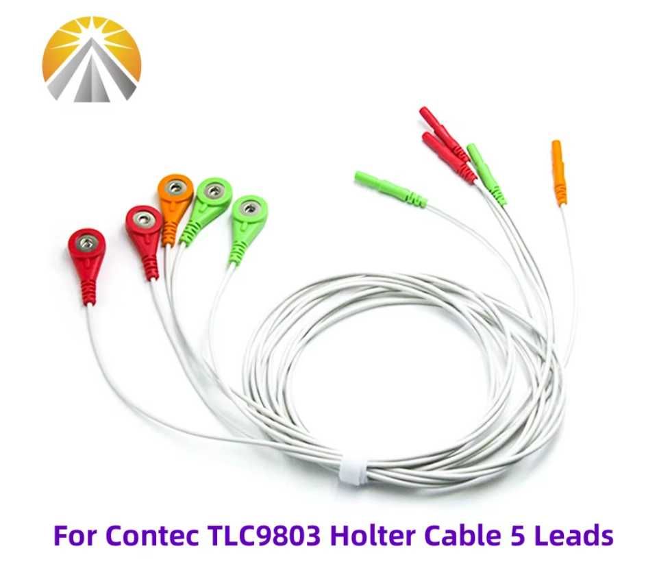 Холтер-кабель SETOXCARE для ЭКГ  Contec TLC9803, 5 выводов