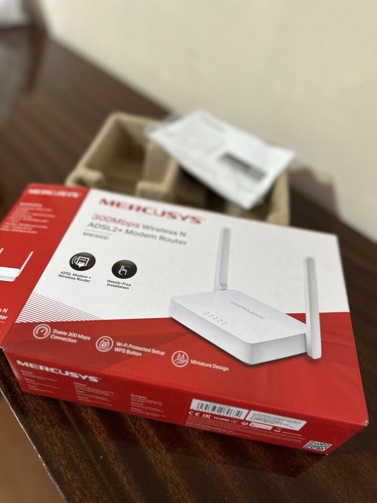 Wi-Fi ADSL2+ роутер Mercusys MW300D