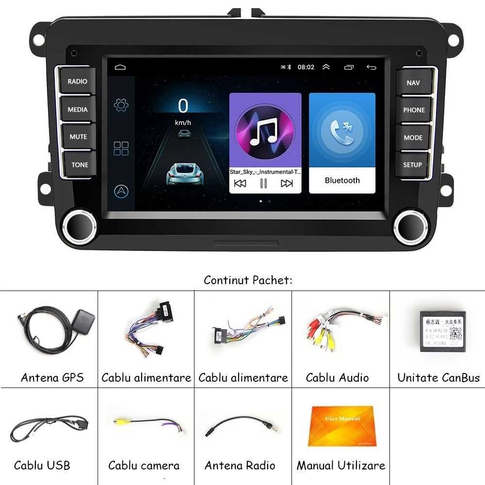 Navigatie Android Dedicata 7Inch, 2Gb Ram/VW Passat/Tiguan/Golf/Skoda