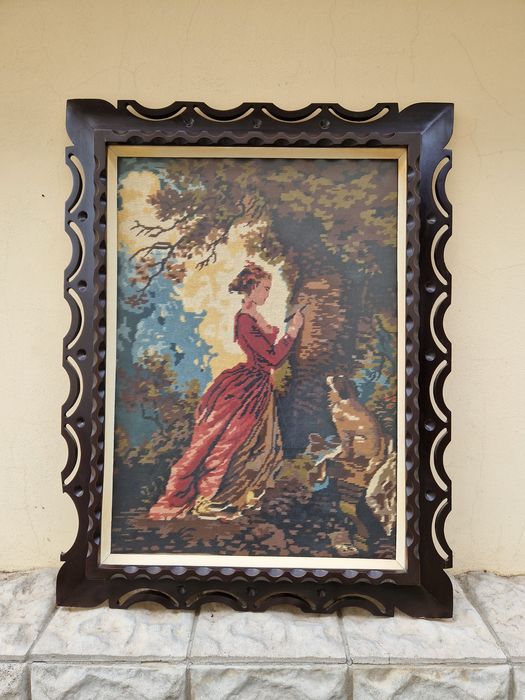 Чудесен антикварен холандски гоблен