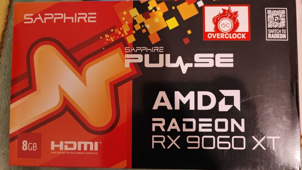 placa video gigabyte sapphire amd rx 9060 xt 8gb nouă garanție