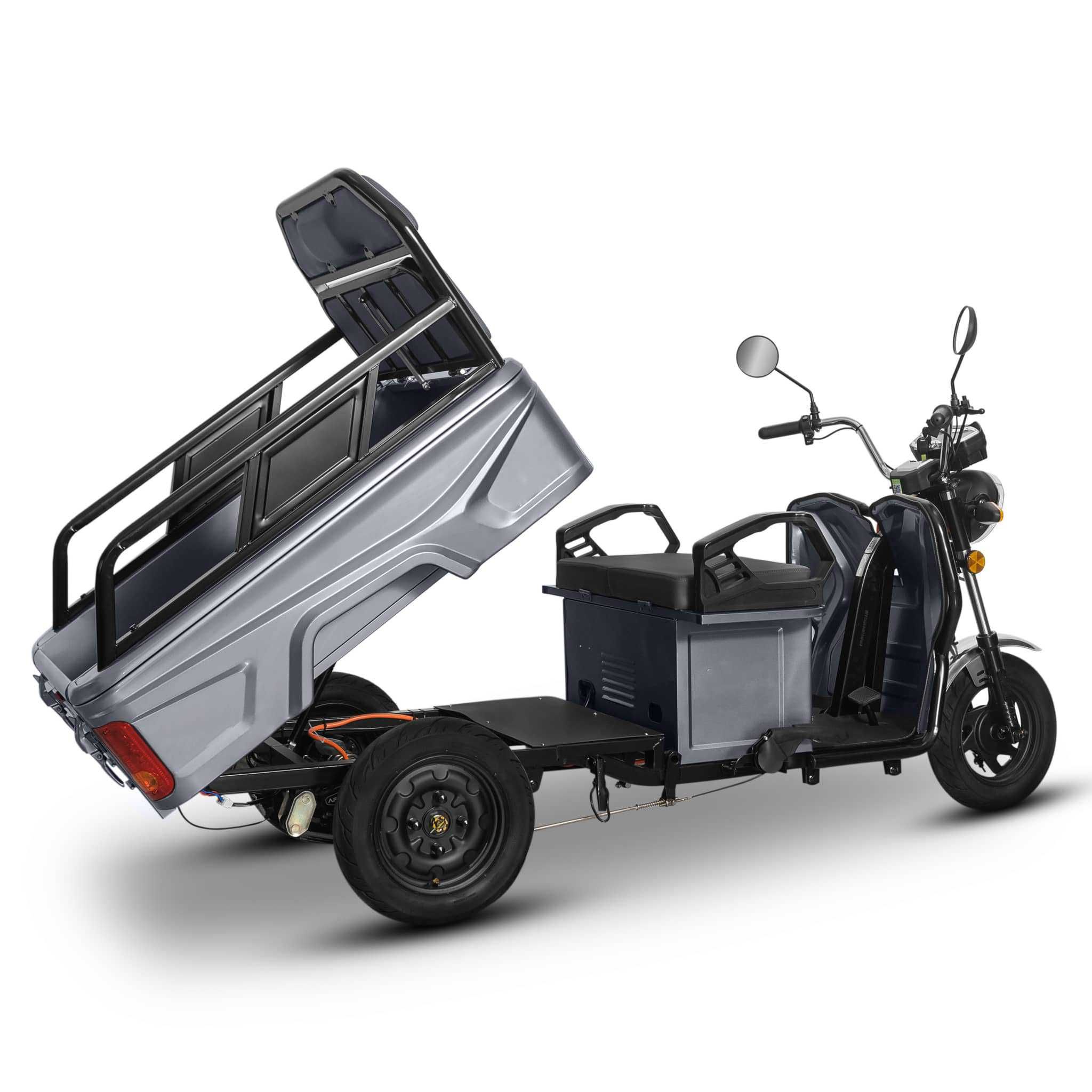 Triciclu Electric 800W cu remorca Ecoblis - Livrare Rapida - Garantie