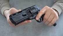 Pistol Airsoft HDR/REVOLVER->Modificat 24jouli Co2 Bile de CAUCIUC
