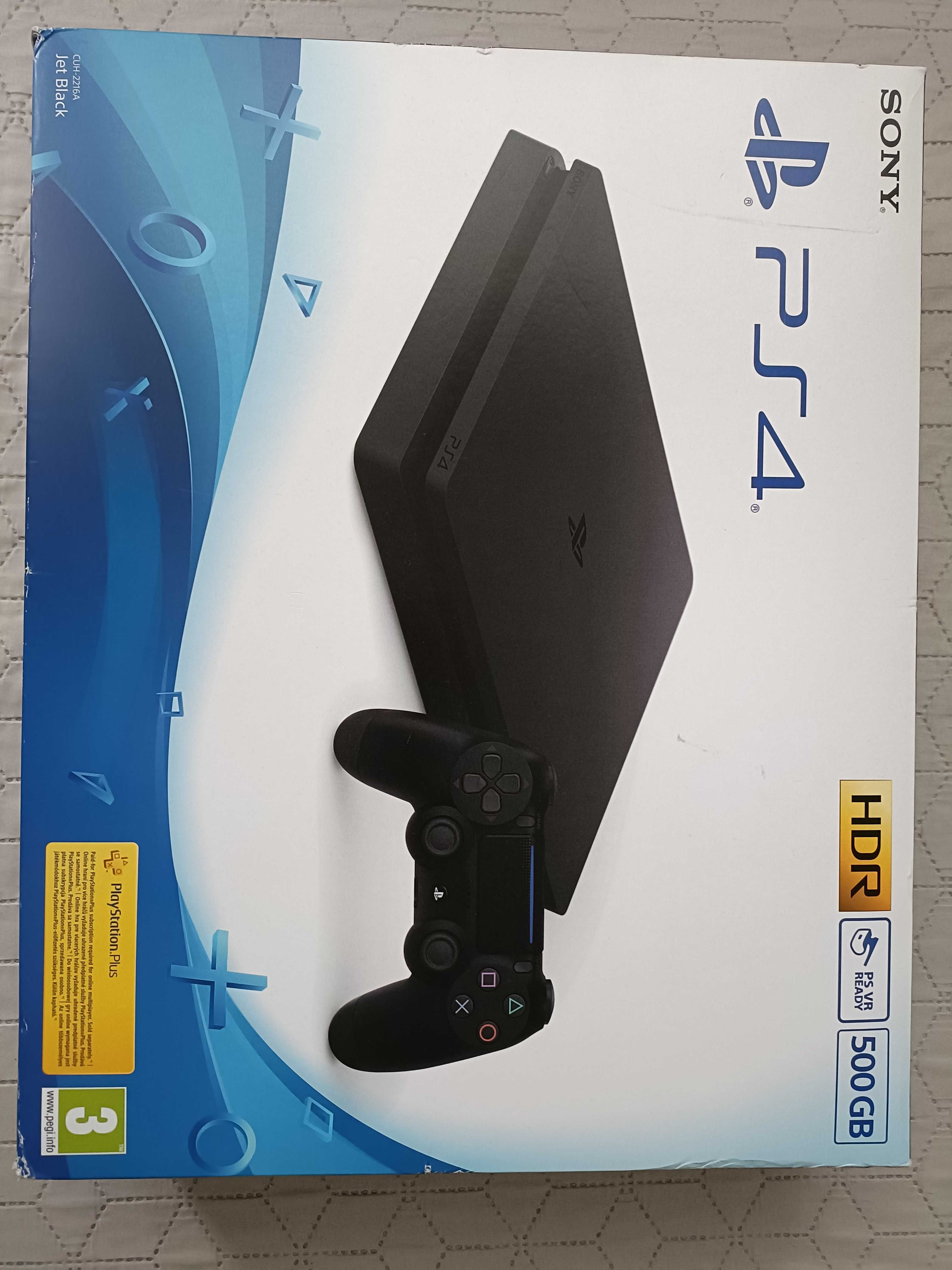 Consola Sony Playstation 4 Slim (PS4) + 2 controller-e + incarcator