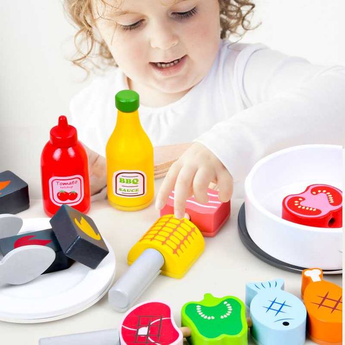 Дървено детско барбекю