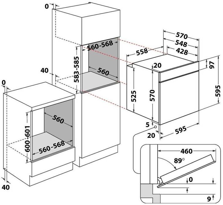 Фурна за вграждане PRIVILEG PBA285PU1K