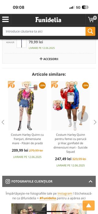 harley quinn costum pentru petrecere