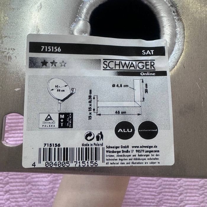 Suport antena satelit Schwaiger WAH25A 001-715132 / WAH35A 001-715149