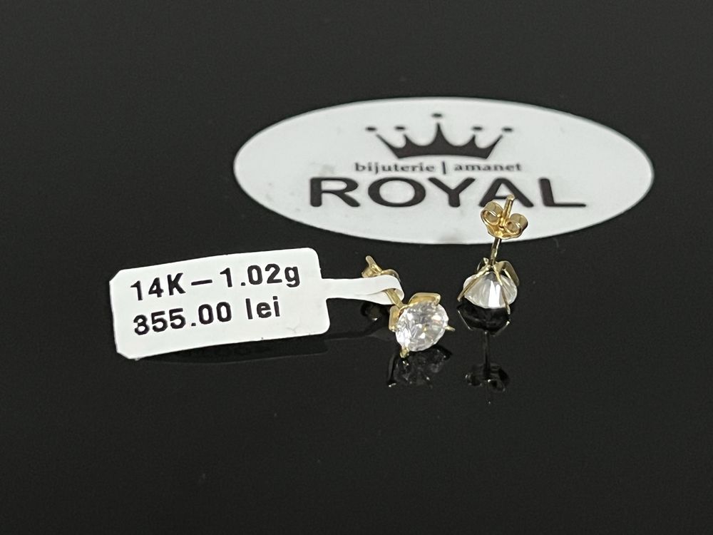 Bijuteria Royal CB : Cercei copil aur 14k 1,02 grame