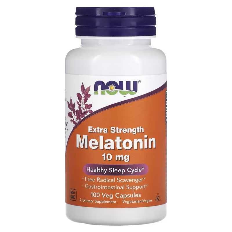 NOW Foods Мелатонин, Melatonin, 3 мг, 5 мг, 10 мг, 20 мг