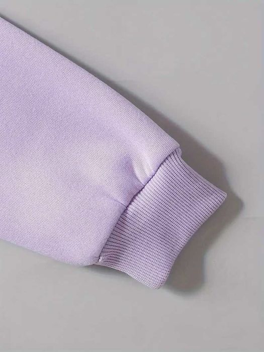 Compleu sport, 2 piese, Bluza maneca lunga si fusta, Mov, 5-6 ani