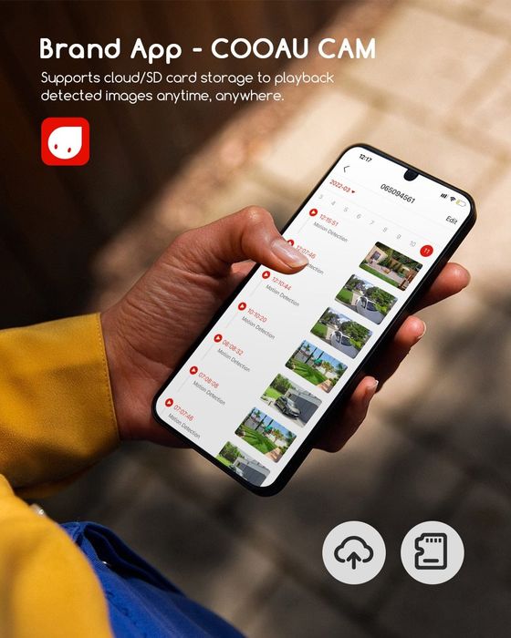 Camera supraveghere video cu acumulator